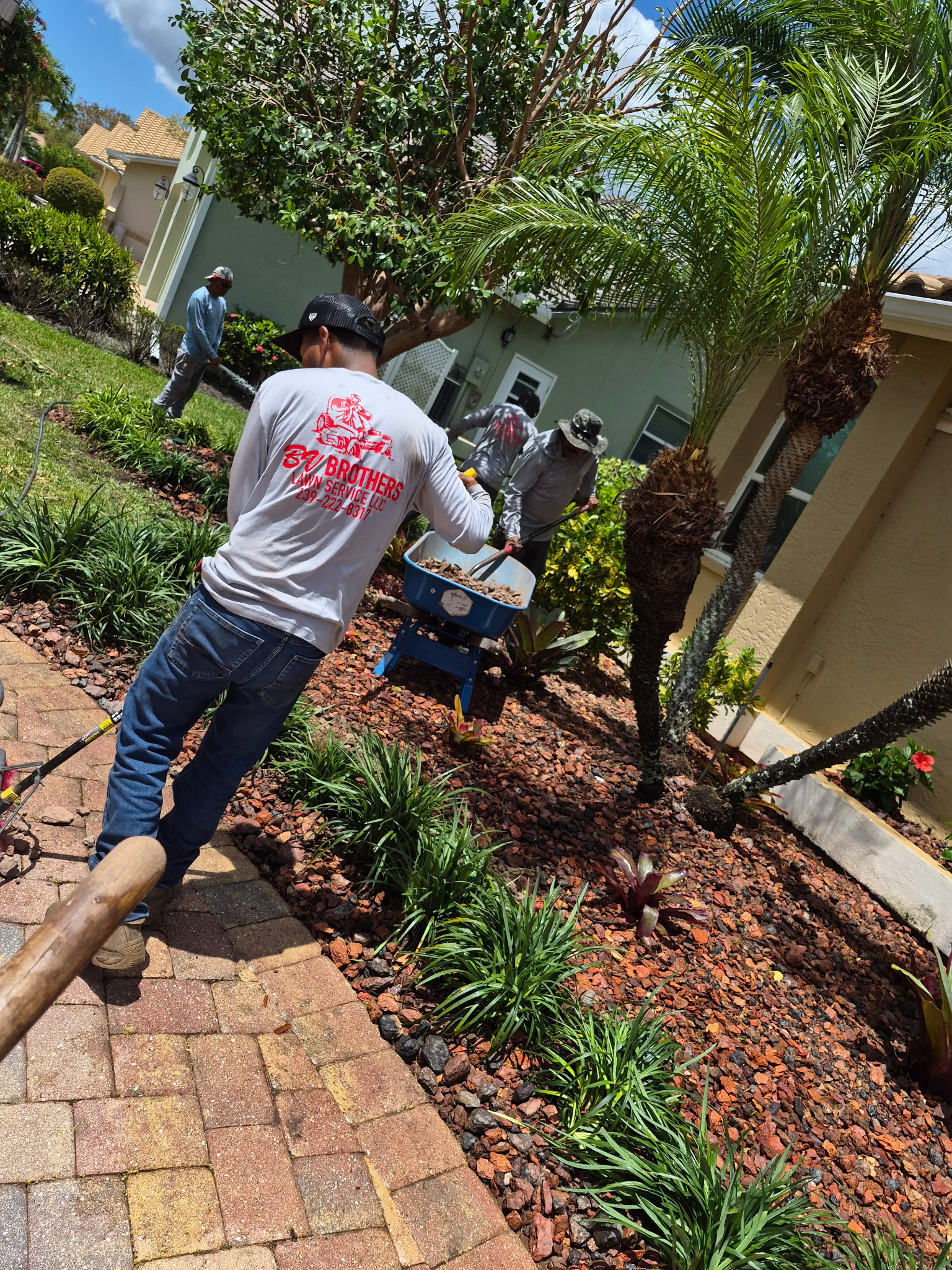 BV Brothers landscaping crew Fort Myers FL